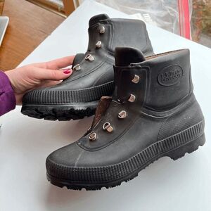 Vintage L.L. Bean DryBoot Rubber Hiking Boots Sz 9 Waterproof Workwear